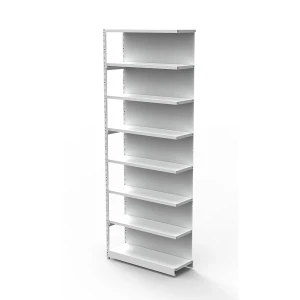 Büro-Steckregal, mit Rückwand, Regalhöhe 2600 mm, Anbauregal, Breite x Tiefe 760 x 400 mm kaiserkraft