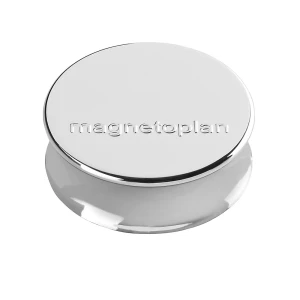 magnetoplan Íman ergonómico , Ø 34 mm, embalagem de 50 unid., prateado, Íman ergonómico, Ø 34 mm, embalagem de 50 unid., prateado. O núcleo maciço em