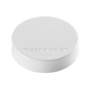 magnetoplan Íman ergonómico , Ø 30 mm, embalagem de 60 unid., branco, Íman ergonómico, Ø 30 mm, embalagem de 60 unid., branco. O núcleo maciço em