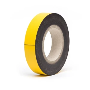 kaiserkraft Letreiros magnéticos para armazém, mercadoria em rolo, amarelo, altura 30 mm, comprimento do rolo 10 m, Letreiros magnéticos para armazém,