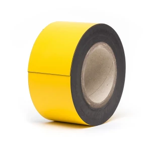 kaiserkraft Letreiros magnéticos para armazém, mercadoria em rolo, amarelo, altura 70 mm, comprimento do rolo 10 m, Letreiros magnéticos para armazém,