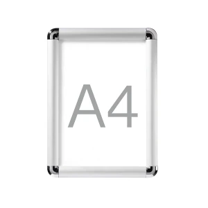 kaiserkraft Armação articulada de display, alumínio, UE de 2 unid., para A4, Armação articulada de display, alumínio, UE de 2 unid., para A4. Largura