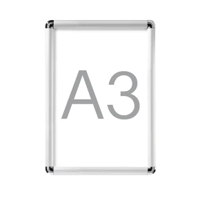 Display-Klapprahmen, Aluminium, VE 2 Stk, für DIN A3 kaiserkraft