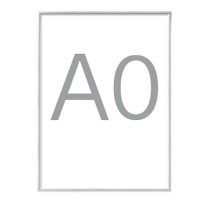 kaiserkraft Armação articulada de design, perfil de alumínio, prateado anodizado, embalagem com 2 unid., A0, AxL 1220 x 872 mm, Armação articulada de