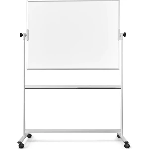 magnetoplan Schreibtafel mobil, Stahlblech, emailliert, BxH 1200 x 900 mm