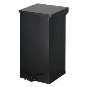 kaiserkraft Coletor de lixo com pedal, volume 110 l, LxAxP 390 x 800 x 390 mm, preto, Coletor de lixo com pedal, volume 110 l, LxAxP 390 x 800 x 390