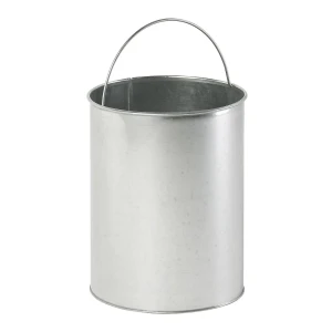 kaiserkraft Balde interior, galvanizado, capacidade 22,5 l, para cinzeiro, Balde interior, galvanizado, capacidade 22,5 l, para cinzeiro. Balde