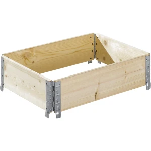 ratioform Aufsatzrahmen aus Holz, mit 4 Scharnieren, für Paletten 1200 x 1000 mm, Nutzhöhe 200 mm