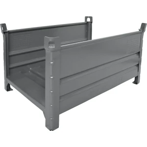 Heson Armação para cargas compridas com 2 lados longitudinais , CxL 1200 x 800 mm, cinzento RAL 7005, a partir de 10 unidades, Armação para cargas