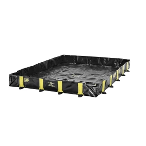 Justrite Faltwanne Rigid-Lock QuickBerm®, für gelegentliches Befahren, LxB 2,4 x 1,8 m