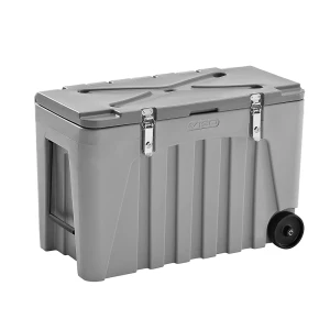 kaiserkraft Caixa universal, em polipropileno, com cadeado lateral, capacidade 176 l, Caixa universal, em polipropileno, com cadeado lateral,