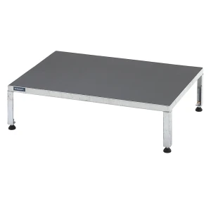 eurokraft pro Plataforma de trabalho, ajustável em altura 255 - 320 mm , com contraplacado antiderrapante, plataforma CxL 910 x 610 mm, galvanizada a