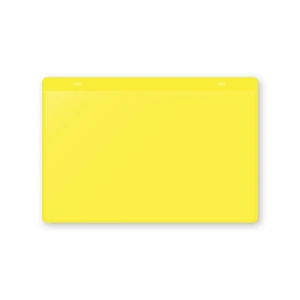 kaiserkraft Bolsas porta-documentos, autocolantes, A5 horizontal, embalagem de 10 unid., amarelo, Bolsas porta-documentos, autocolantes, A5