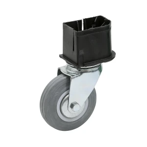 kaiserkraft Roda para encaixar, Ø 125 mm, para a esquerda, Roda para encaixar, Ø 125 mm, para a esquerda.