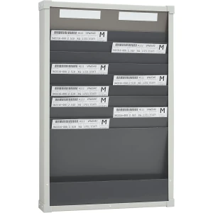 EICHNER Sistema de painel de classificação de cartões , 10 bolsas, altura 750 mm, com 2 filas, Sistema de painel de classificação de cartões, 10