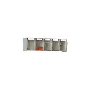 kaiserkraft Sistema de caixas articuladas, AxLxP do corpo 164 x 600 x 133 mm, 5 caixas, bege areia, a partir de 10 unid., Sistema de caixas