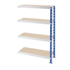 eurokraft basic Universal-Steckregal, stabil, Spanplattenböden, HxBxT 1508 x 1025 x 500 mm, Anbauregal