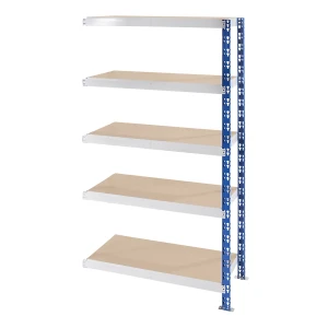 eurokraft basic Universal-Steckregal, stabil, Spanplattenböden, HxBxT 1820 x 1025 x 400 mm, Anbauregal
