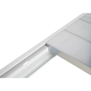 Manorga Fachebene inkl. Auflageträger, Stahlauflage, VE 2 Stk, BxT 2250 x 800 mm