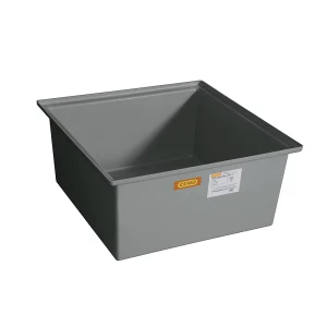 CEMO GFK-Boden-Auffangwanne, 1 x 200-l-Fass, ohne Zulassung, ohne Gitterrost