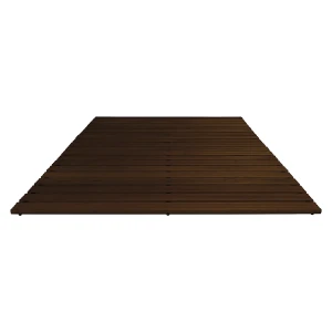 Miltex Holzlaufrost Yoga dunkel gebeizt, pro lfd. m, ohne Anschrägung, Breite 1500 mm