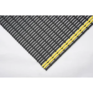 EHA Industriematte, rutschhemmend, pro lfd. m, schwarz-gelb, Breite 600 mm