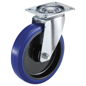 Proroll Vollelastik-Reifen auf Kunststoff-Felge, Rad-Ø x Breite 100 x 36 mm, Lenkrolle