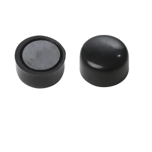 eurokraft basic Íman redondo, plástico , Ø 10 mm, embalagem de 60 unid., preto, Íman redondo, plástico, Ø 10 mm, embalagem de 60 unid., preto. Íman