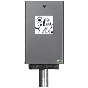 VAR Hundekotbeutelspender, HxBxT 430 x 265 x 60 mm, silbergrau