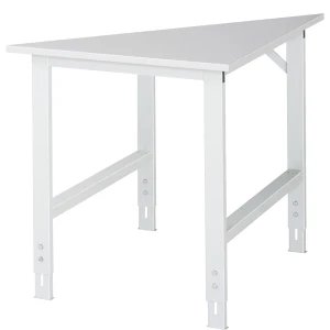 RAU Mesa de trabalho com tampo ESD , altura 800 - 850 mm, pés da armação LxP 60 x 30 mm, LxP 750 x 1000 mm, Mesa de trabalho com tampo ESD, altura 800