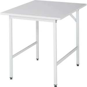 RAU Mesa de trabalho com tampo ESD , altura 800 - 850 mm, pés da armação LxP 30 x 30 mm, LxP 750 x 1000 mm, Mesa de trabalho com tampo ESD, altura 800