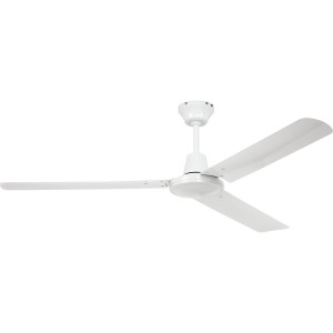 kaiserkraft Ventoinha de teto com pás metálicas, Ø da pá do rotor 1420 mm, branco, Ventoinha de teto com pás metálicas, Ø da pá do rotor 1420 mm,