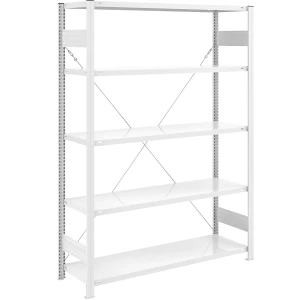 eurokraft pro AntiBak®-Steckregal, antibakteriell, Regalhöhe 2000 mm, Grundregal, Fachbodenbreite 1300 mm, Fachbodentiefe 500 mm