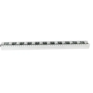 Rollenleiste mit Zylinderrollen, Teilung 104 mm, Ø 50 mm, Stahl, Länge 2,4 m, ab 4 Stk kaiserkraft