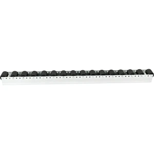 Rollenleiste mit Zylinderrollen, Teilung 78 mm, Ø 50 mm, Kunststoff, Länge 1,2 m kaiserkraft