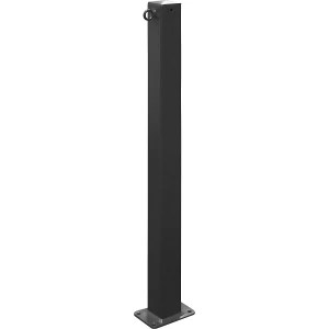 Schake Poste de barreira, 70 x 70 mm , estacionário, para aparafusar, um olhal, ferro micáceo, Poste de barreira, 70 x 70 mm, estacionário, para