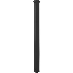Schake Absperrpfosten, 70 x 70 mm, ortsfest, zum Einbetonieren, zwei Ösen, eisenglimmer