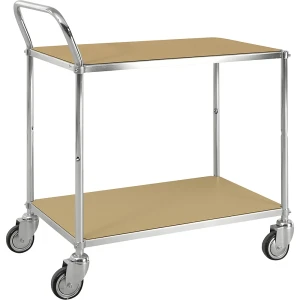 Kongamek ESD-Etagenwagen, 4 Lenkrollen, 2 Ladeflächen, LxBxH 850 x 435 x 950 mm, ab 2 Stk