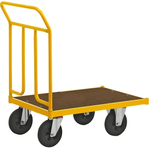 Kongamek Plattformwagen KM144, LxBxH 836 x 500 x 1020 mm, 2 Lenkrollen mit Stopp, 2 Bockrollen, ab 2 Stk