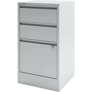 BISLEY Hängeregistraturschrank HomeFiler, 2 Schubladen, 1 Hängeregistratur, lichtgrau