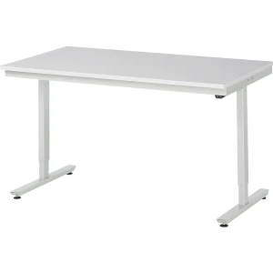 RAU Arbeitstisch, elektrisch höhenverstellbar - Tragkraft 150 kg, Melaminharzbeschichtet Platte, Höhe 720 - 1120 mm, BxT 1500 x 800 mm