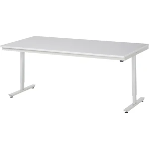 RAU Arbeitstisch, elektrisch höhenverstellbar - Tragkraft 150 kg, Melaminharzbeschichtet Platte, Höhe 720 - 1120 mm, BxT 2000 x 1000 mm