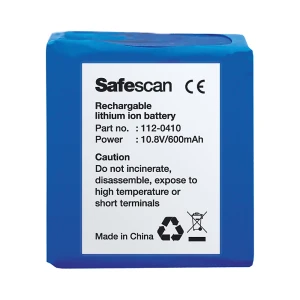 Safescan Bateria recarregável , para aparelhos de deteção de dinheiro falso 155-S, 165-S e 185-S, LB-105, Bateria recarregável, para aparelhos de