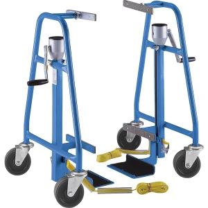 kaiserkraft Transportador de elevação, mecânico, embalagem de 2 unid., capacidade de carga 600 kg, elevação 300 mm, Transportador de elevação,