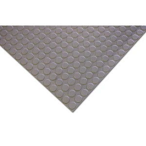 Naturkautschukmatte mit Nitrilanteil COBAdot, pro lfd. m, Breite 1200 mm, Mattenstärke 4,5 mm, grau