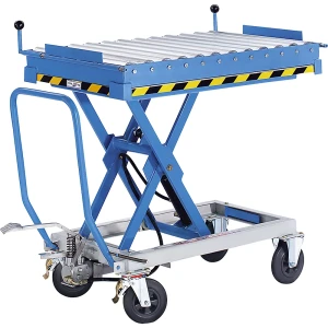 eurokraft pro Rollenbahn für Scherenhubtisch, starr, LxB 1190 x 740 mm