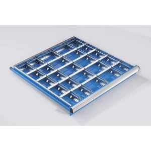 kaiserkraft Conjunto de divisórias para gavetas, 2 separadores longitudinais e 4 separadores transversais, para altura das gavetas de 150 mm, para L x