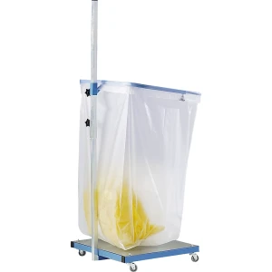 eurokraft pro Coletor de materiais recicláveis de grande volume, aço , para volumes 200 + 300 l, simples, Coletor de materiais recicláveis de grande