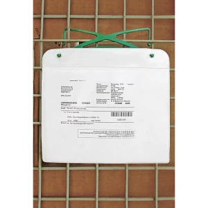 kaiserkraft Bolsa porta-documento, magnética, com gancho e tira magnética, para papel em formato A5, AxL 195 x 220 mm, formato horizontal, UE 25