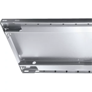 eurokraft pro Fachboden verzinkt extra, Kantenhöhe 25 mm, VE 2 Stk, BxT 1300 x 500 mm